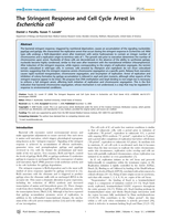 The stringent response and cell cycle arrest in Escherichia coli.