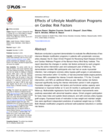 Effects of lifestyle modification programs on cardiac risk factors.