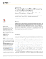 Anticipating Economic Market Crises Using Measures of Collective Panic.