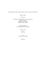 Using warnings to reduce categorical memory errors in younger and older adults
