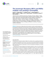 The Ionotropic Receptors IR21a and IR25a mediate cool sensing in Drosophila