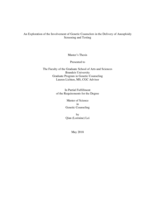 An Exploration of the Involvement of Genetic Counselors in the Delivery of Aneuploidy Screening and Testing