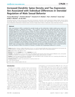 Increased dendritic spine density and tau expression are associated with individual differences in steroidal regulation of male sexual behavior.