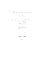 Death of a Child to Tay-Sachs and other progressive neurological disorders: Long-term impact on parents’ emotional and personal lives