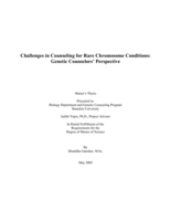 Challenges in Counseling for Rare Chromosome Conditions: Genetic Counselors’ Perspective