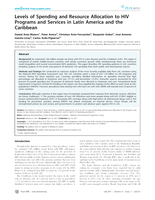 Levels of spending and resource allocation to HIV programs and services in Latin America and the Caribbean.