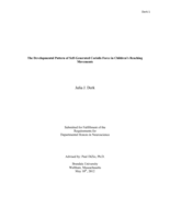 The Developmental Pattern of Self-Generated Coriolis Force in Children’s Reaching Movements