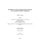 The Impact of Genetic Testing for Rett Syndrome: An Assessment of Parents' Experiences