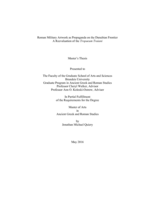 Roman Military Artwork as Propaganda on the Danubian Frontier: A Reevaluation of the Tropaeum Traiani