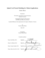 Spinal Cord Neural Modeling for Clinical Applications