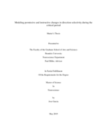 Modeling permissive and instructive changes in direction-selectivity during the critical period