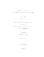Cystic Fibrosis Carrier Screening: Current Practices and Challenges in Genetic Counseling