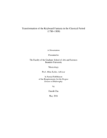 Transformation of the Keyboard Fantasia in the Classical Period  (1780-1800)