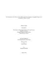 An Examination of the Effects of New Media on the Non-Contiguous Geographic Dispersion of Contentious Collective Action