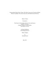 Understanding Political Party Change: Why More Conservative Female and Ethnic Minority Candidates Were Successful in the 2010 British General Election