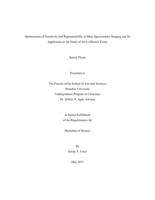 Optimization of Sensitivity and Reproducibility of Mass Spectrometry Imaging and Its Application to the Study of ALS-Affected Tissue