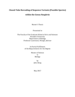 Closed-Tube Barcoding of Sequence Variants (Possible Species) in the Genus Naegleria