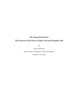 The Immortalized Poet: The Presence of the Poet in Pindar's Second Olympian Ode