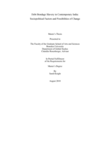 Debt Bondage Slavery in Contemporary India: Sociopolitical Factors and Possibilities of Change
