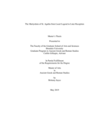 The Martyrdom of St. Agatha from Local Legend to Later Reception