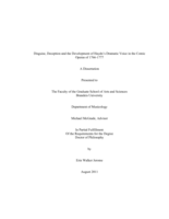 Disguise, Deception and the Development of Haydn's Dramatic Voice in the Comic Operas of 1766-1777