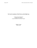 The Fourth Amendment, Third Parties, and the Digital Age