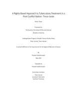 A Rights-Based Approach to Tuberculosis Treatment in a Post-Conflict Nation: Timor-Leste