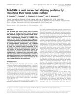 ALADYN: a web server for aligning proteins by matching their large-scale motion.