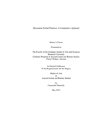 Mycenaean Scribal Practices: A Comparative Approach