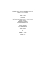 Paraphilic Coercive Disorder: Assessing the Structure and Validity of the PCD Checklist