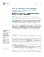 Dual functions of a small regulatory subunit in the mitochondrial calcium uniporter complex.
