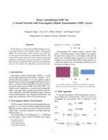 Deep Convolutional NMF Net