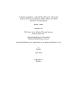 Is charter competition a tide that lifts all boats?: A five-state analysis of charter competition and the impact of a “Hold Harmless” funding policy