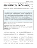 Successful reconstruction of a physiological circuit with known connectivity from spiking activity alone.