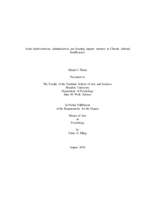 Acute hydrocortisone administration pre-learning impairs memory in Chronic Adrenal Insufficiency