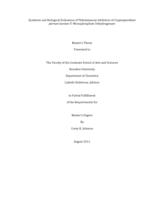 Synthesis and Biological Evaluation of Phthalazinone Inhibitors of Cryptosporidium parvum Inosine-5’-Monophosphate Dehydrogenase