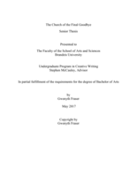 The Church of the Final Goodbye