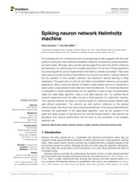 Spiking Neuron Network Helmhotz Machine