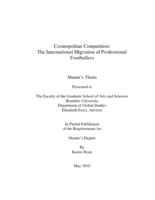 Cosmopolitan Competition: The International Migration of Professional Footballers