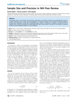 Sample size and precision in NIH peer review.