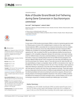 Role of Double-Strand Break End-Tethering during Gene Conversion in Saccharomyces cerevisiae