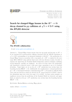 Search for charged Higgs bosons in the H± → tb decay channel in pp collisions at  s√=8s=8 TeV using the ATLAS detector