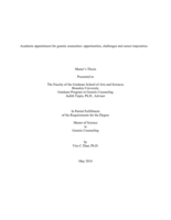 Academic appointment for genetic counselors: opportunities, challenges and career trajectories