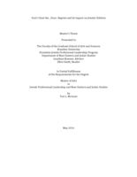 Don’t Close the…Door: Rugrats and its Impact on Jewish Children