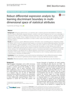 Robust differential expression analysis by learning discriminant boundary in multi-dimensional space of statistical attributes