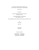 Voluntourism: Exploring Ethical Challenges and Critical Tensions within the Pay-to-Volunteer Industry