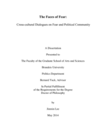 The Faces of Fear: Cross-cultural Dialogues on Fear and Political Community