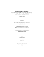 Parks and Re-Creation: Space, Memory and the Judaization of Landscape in the Northern Galilee, 1948-1967