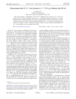 Measurement of the W + W _ Cross Section in s = 7 _ _ TeV p p Collisions with ATLAS