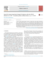Search for heavy long-lived charged R-hadrons with the ATLAS detector in 3.2 fb−1 of proton–proton collision data at √s=13 TeV